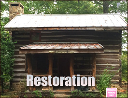 Historic Log Cabin Restoration  Manteo, North Carolina