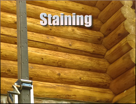  Manteo, North Carolina Log Home Staining